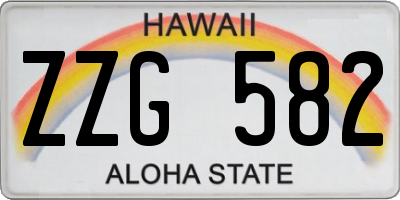 HI license plate ZZG582