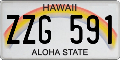 HI license plate ZZG591