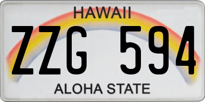 HI license plate ZZG594