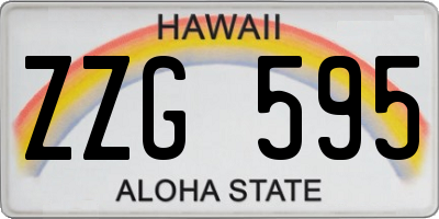 HI license plate ZZG595