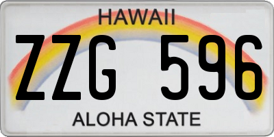 HI license plate ZZG596