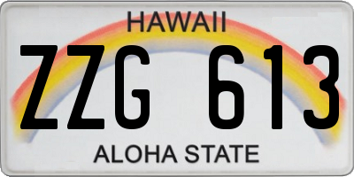 HI license plate ZZG613