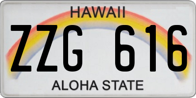 HI license plate ZZG616