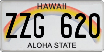 HI license plate ZZG620