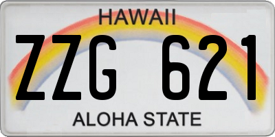 HI license plate ZZG621