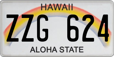 HI license plate ZZG624