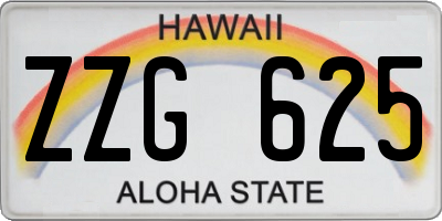 HI license plate ZZG625