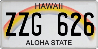 HI license plate ZZG626