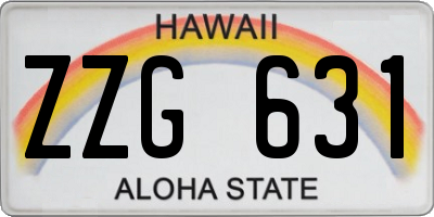 HI license plate ZZG631