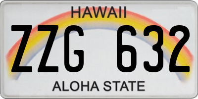 HI license plate ZZG632