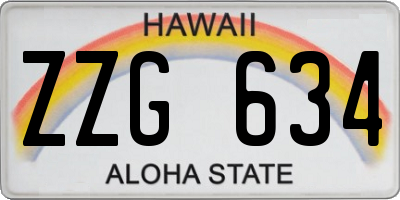 HI license plate ZZG634