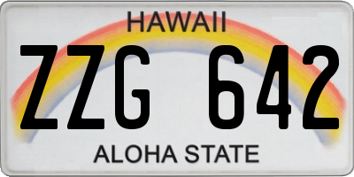 HI license plate ZZG642