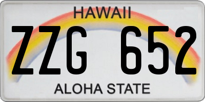 HI license plate ZZG652