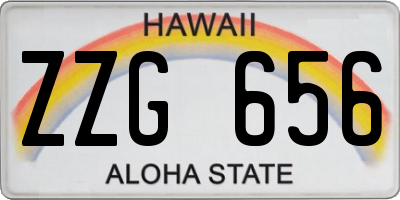 HI license plate ZZG656