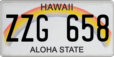 HI license plate ZZG658