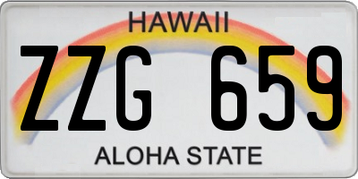 HI license plate ZZG659