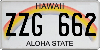 HI license plate ZZG662