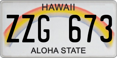 HI license plate ZZG673