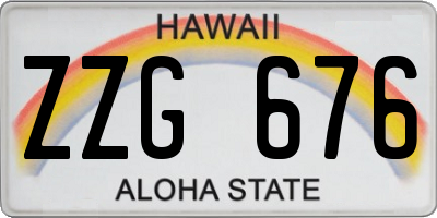 HI license plate ZZG676