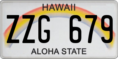 HI license plate ZZG679