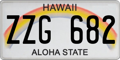 HI license plate ZZG682