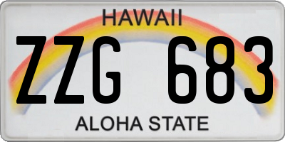 HI license plate ZZG683