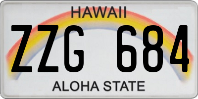 HI license plate ZZG684