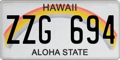 HI license plate ZZG694