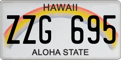 HI license plate ZZG695