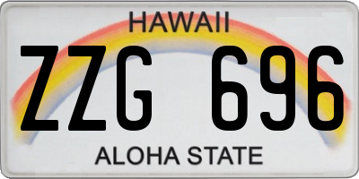 HI license plate ZZG696