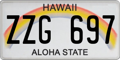 HI license plate ZZG697