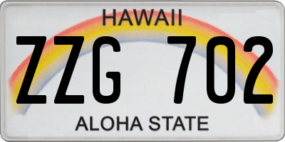 HI license plate ZZG702