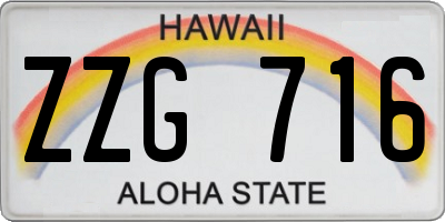 HI license plate ZZG716