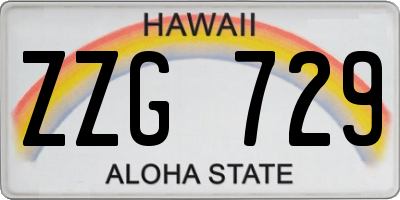HI license plate ZZG729