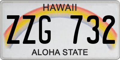 HI license plate ZZG732