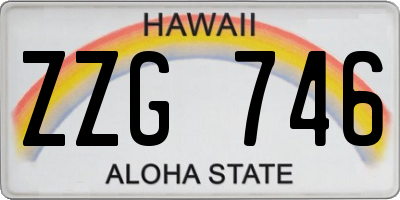 HI license plate ZZG746