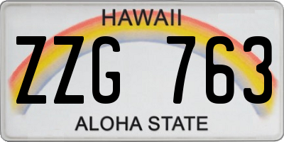 HI license plate ZZG763