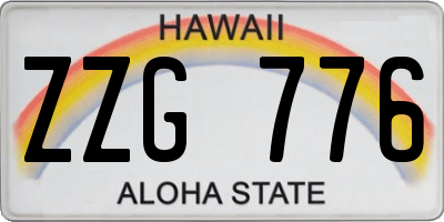 HI license plate ZZG776