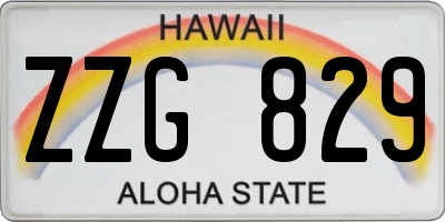 HI license plate ZZG829