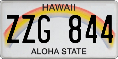 HI license plate ZZG844