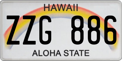 HI license plate ZZG886