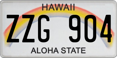 HI license plate ZZG904