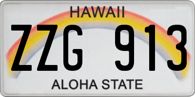HI license plate ZZG913