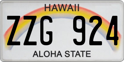 HI license plate ZZG924