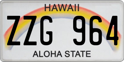 HI license plate ZZG964