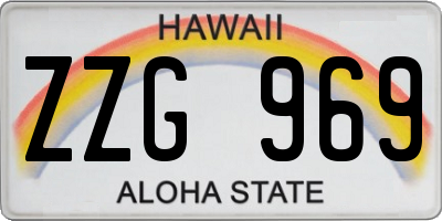 HI license plate ZZG969