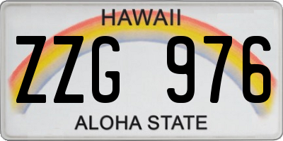 HI license plate ZZG976