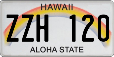 HI license plate ZZH120