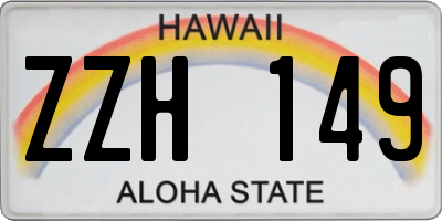 HI license plate ZZH149