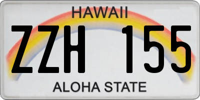 HI license plate ZZH155